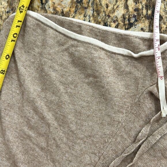 MOTF Cashmere Blend Knitted Drawstring Closure Contrast Trim Shorts Size M - Picture 6 of 7